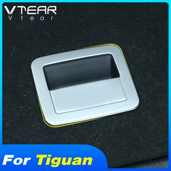 

Vtear For VW Tiguan MK2 2019 2018 Accessories Trunk handle Panel decoration Cover sticker stainless steel ABS chrome Interior