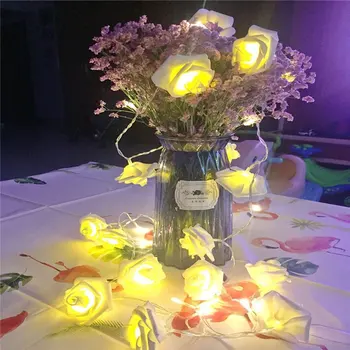 

Light String Battery Light rose String Room Living Room Decoration Lamp Modeling Lamp Romantic Holiday Light