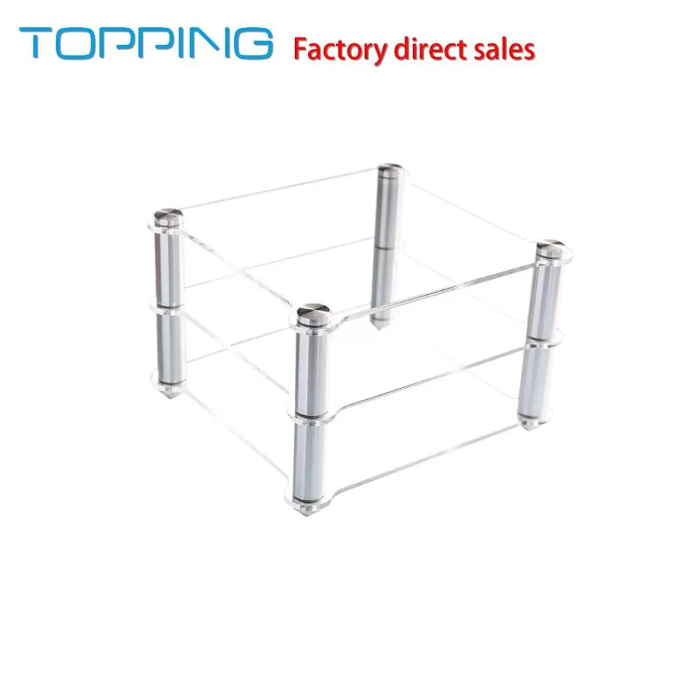 TOPPING Acrylic Rack For D30 Decoder A30 HIFI Amplifier Amp rack Transparent equipment two layer Rack