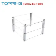 TOPPING Acrylic Rack For D30 Decoder A30 HIFI Amplifier Amp rack Transparent equipment two layer Rack