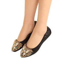 Дизайнерская обувь с украшением в виде кристаллов; женская обувь на плоской подошве; элегантная и удобная женская обувь модные стразы Для женщин мягкая пчелы обувь размера плюс 35-55