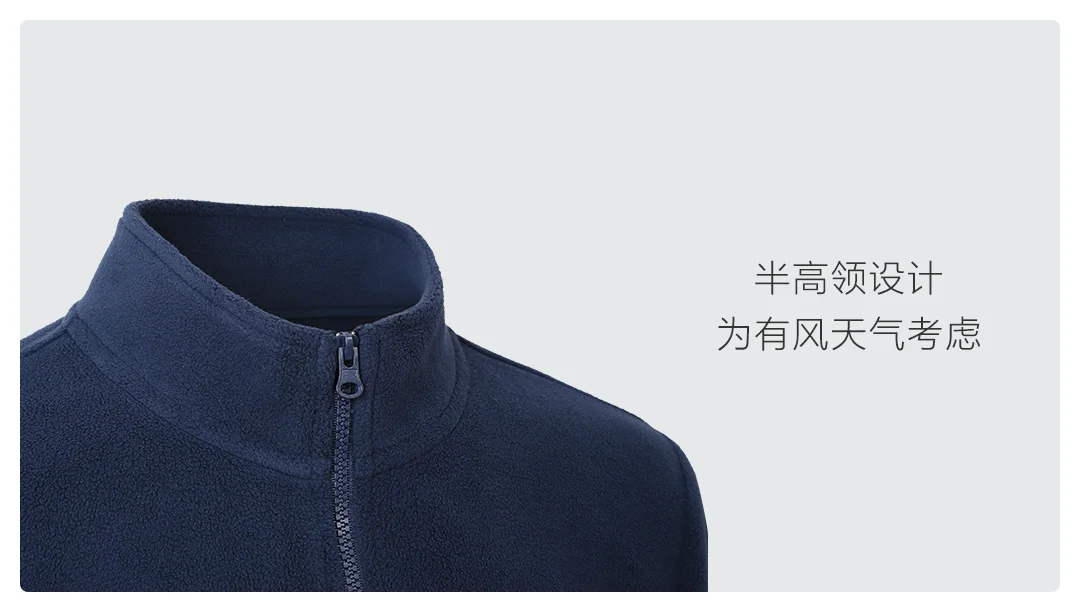 Xiaomi Youpin Cottonsmith флис Свитер с молнией для мужчин пушистые теплые тонкие и мягкие повседневные солнечного света