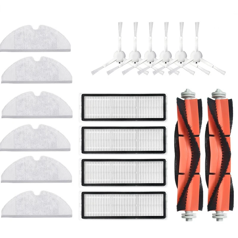 Rodillo lateral de alta calidad con filtro HEPA, cepillo principal, mopa, kit para XIAOMI MIJIA 1C 1T STYTJ01ZHM y STYTJ02ZHM, piezas para aspiradora