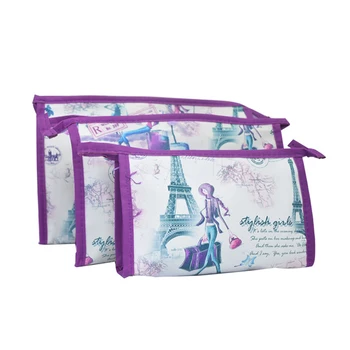 

3 Pcs Cosmetic Toiletry Travel Wash Makeup Bag Holder Pouch Kits Travel Makeup Bag;Bag Holder Pouch Kits Travel Makeup Bag