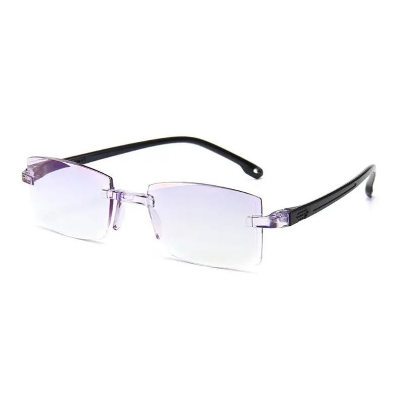 

Frameless Diamond Trimming Reading Glasses Anti Blue Light +1.0 +1.5 +2.0 +2.5 +3.0 +3.5 +4.0 Men Women Eyes Protector Glasses