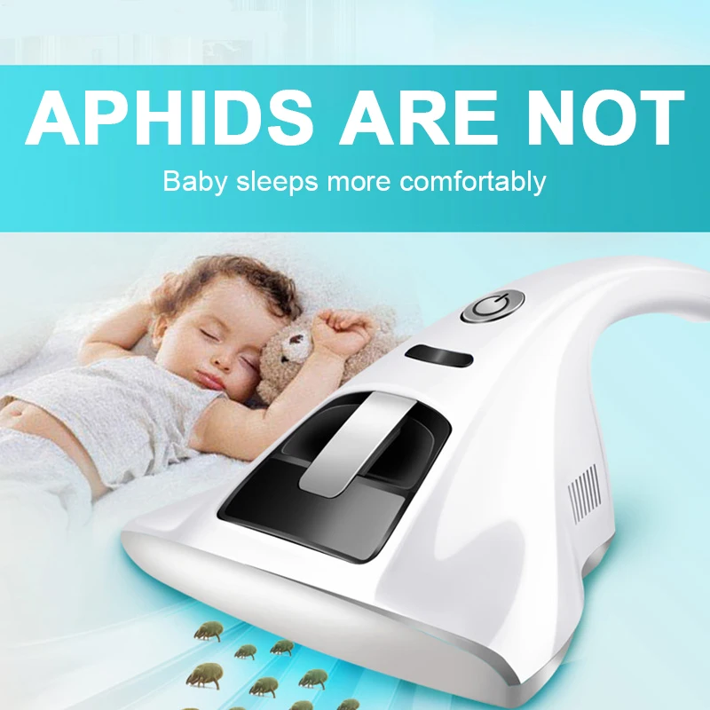 

UV Vacuum Cleaner Handheld Dust Mites Remover Safety 110V ABS Vibration 15Kpa Strong Suction Cleaning Machine for Ultraviolet