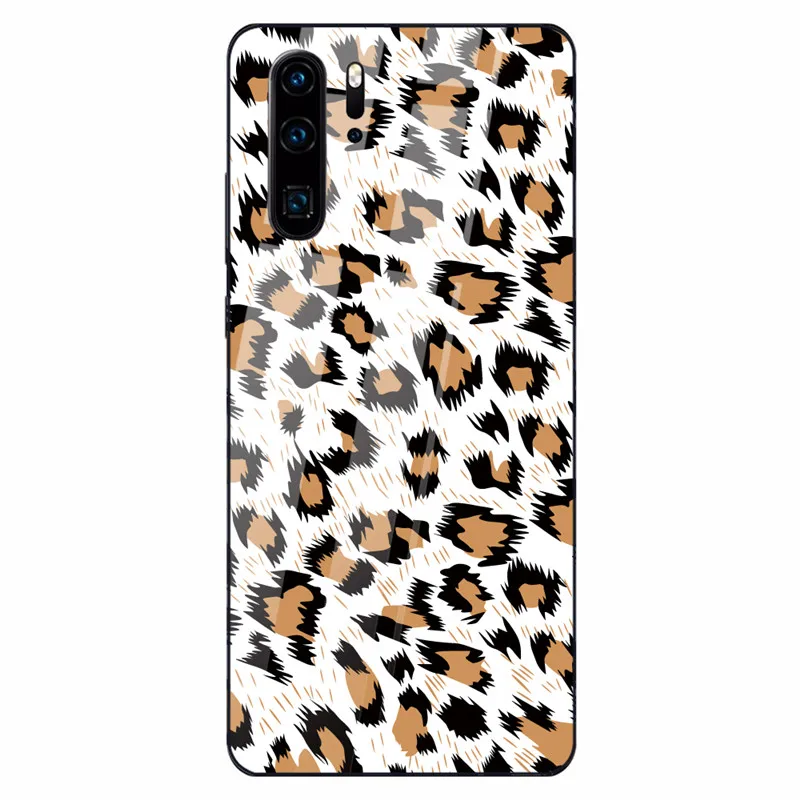 07 Чехол для телефона с леопардовым принтом для huawei mate 20 Lite P30 P20 Lite Nova 3 P smart Z Honor 9 10 Lite 8X сексуальный чехол из закаленного стекла - Цвет: 07
