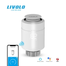 LIVOLO Zigbee Wifi Smart Temperature Valve Controller, Accurate LED Screen Display, Auto Sensor Function,Children Protection Set