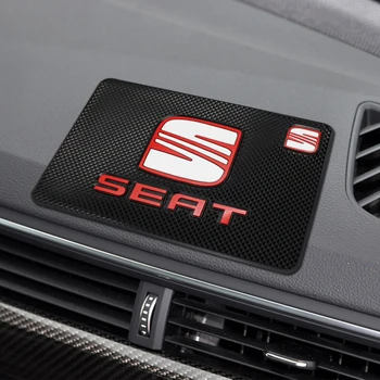 

1pcs Car Logo Anti Slip Mat Phone Holder Non-Slip Mat non slip Pad FOR Seat cupra Leon mk2 MK3 Ibiza Altea Tarraco Alhambra Exeo