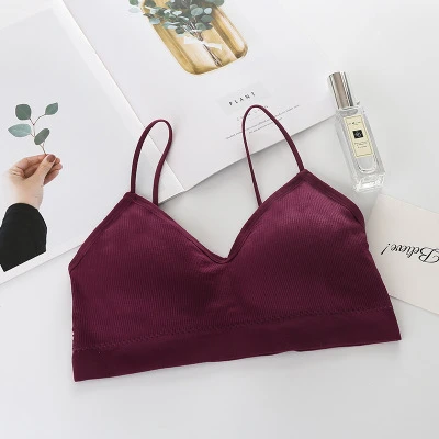 wine red Сексуальный спортивный бюстгальтер, топ с открытой спиной, спортивный бюстгальтер, женский бюстгальтер, топы, бюстгальтер с v-образным вырезом, спортивный бюстгальтер, женское Бесшовное нижнее белье, пуш-ап, спортивный, Bh - Цвет: wine red