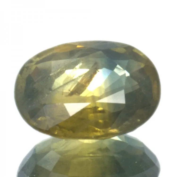 1 77ct.Green-Yellow Sapphire Oval Cut | Украшения и аксессуары