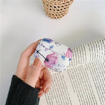 

Abstract Art Flower Case for Apple Airpods 3 Marble Bluetooth Earphone Hard Cover Leaf Case for Air Pods Pro Accessories