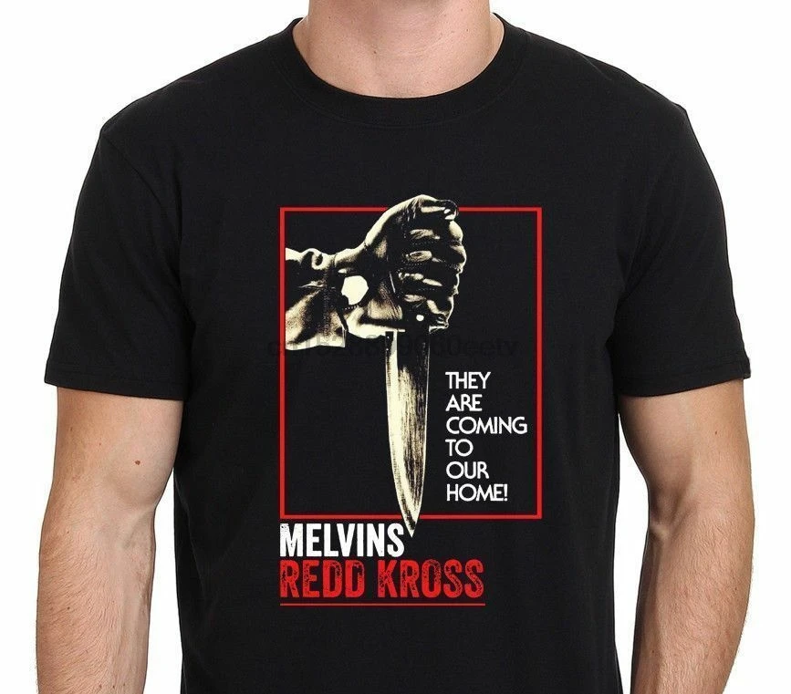 Новинка футболка с надписью The Melvins Redd Cross 2017 | Мужская одежда