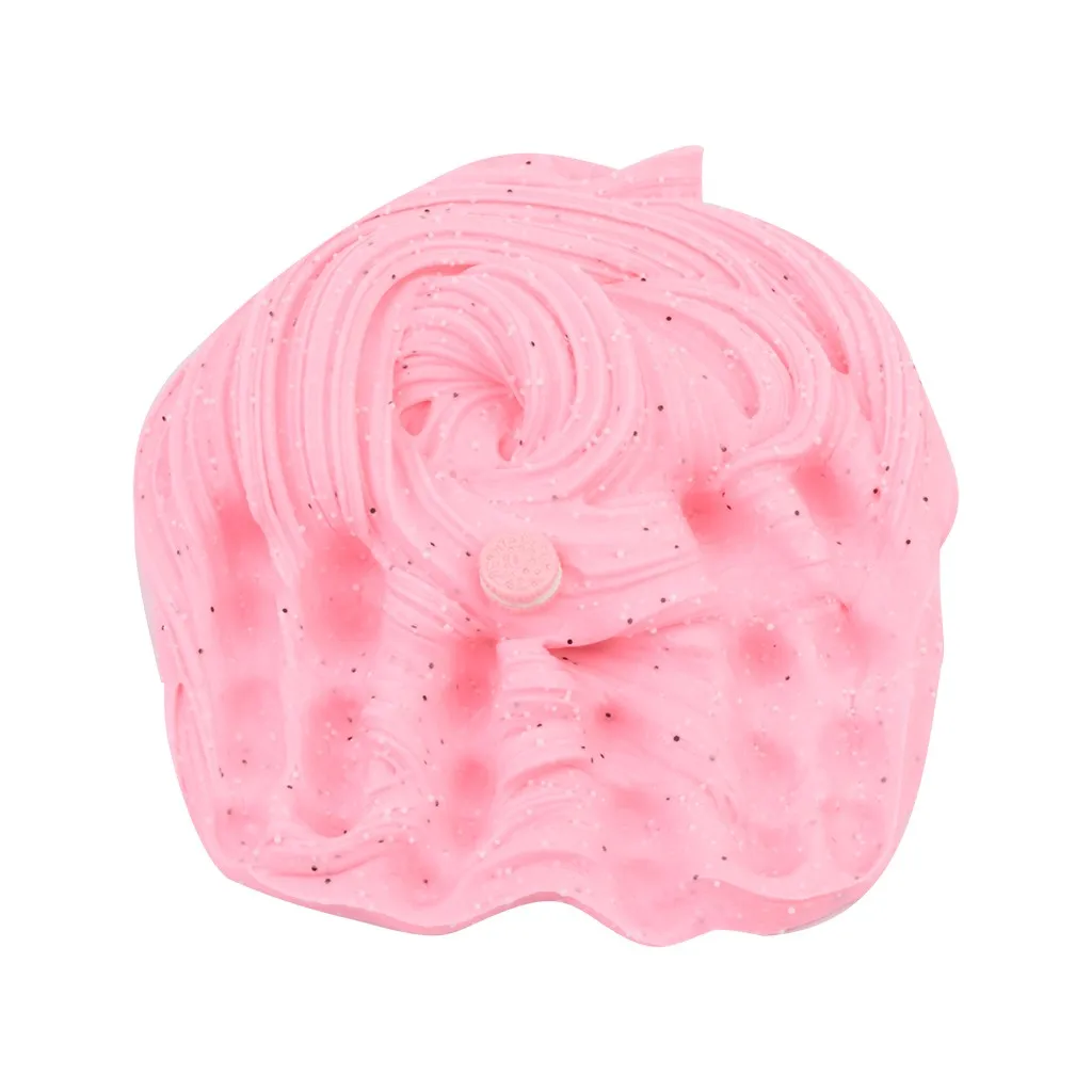 60/120/200 мл клубника облако хлопок грязи мягкий Нелипкая вспенивания слизи, набор для игр, игрушка для снятия стресса