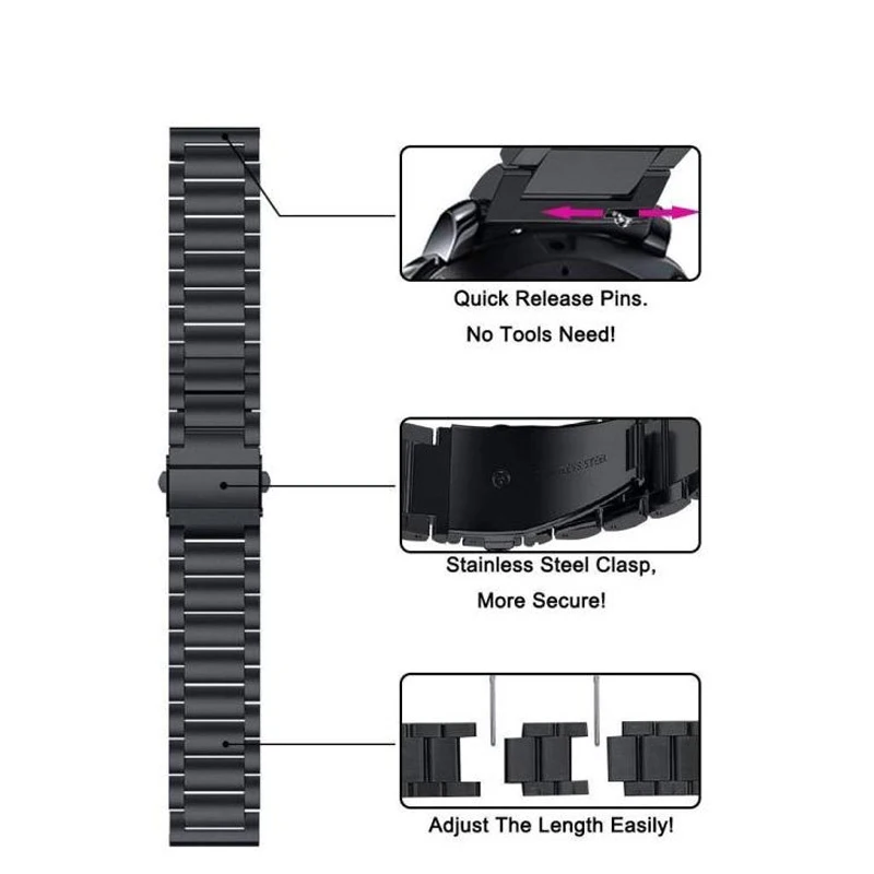 Stainless-steel-Watchband-Tool-for-Suunto-9-Ambit-3-Vertical-Spartan-Sport-HR-metal-Watch-Band