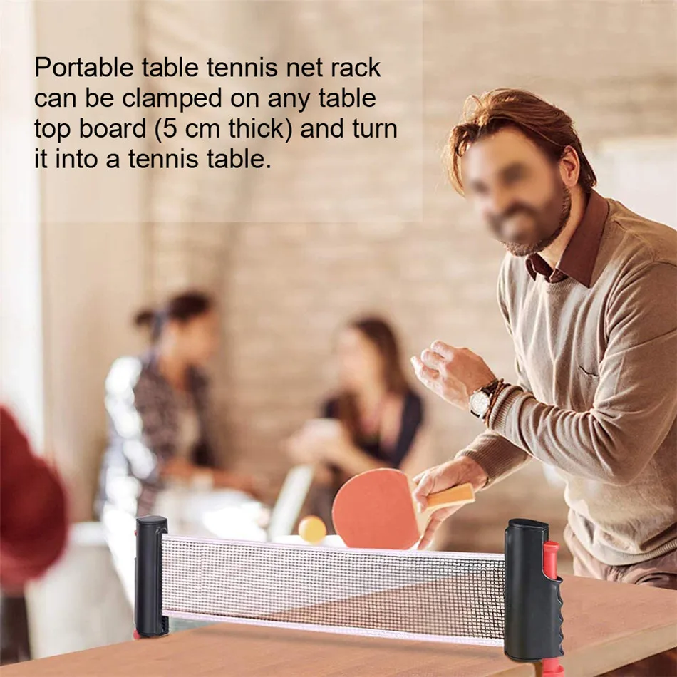 Ersatz-Set Games Retractable Tischtennis Ping Pong Portable Net Kit 