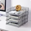 1 pcs Mesh Letter Book Magazine Holder A4 Paper Document Metal Iron Storage Rack File Tray For Office Desk Organizer Supply ► Photo 2/6