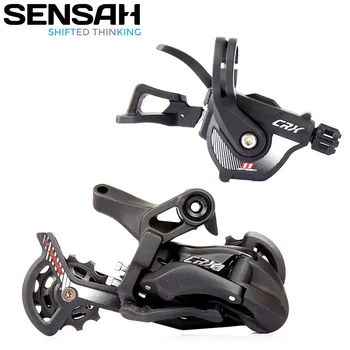

SENSAH CRX 11 Speed Bicycle Derailleurs Small Groupset MTB Bike Shifter Trigger Rear Derailleur Long Cage