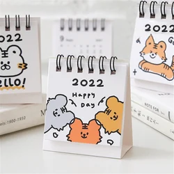 Calendrier de bureau de 2022 jours, Mini calendrier de bureau à double Agenda quotidien, planificateur de Table, organisateur de calendrier annuel, 365 
