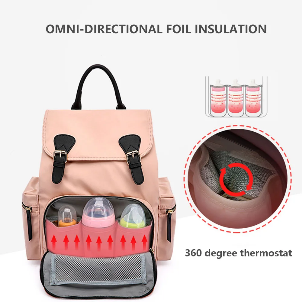 LOOZYKIT сумка для подгузников для мамы, водонепроницаемый рюкзак большой емкости для беременных, для путешествий, для кормления, Одежда для младенцев, одежда для бутылок, рюкзак для мамы