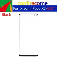 10 Stuks \ Veel Voor Xiaomi Poco X2 Touch Screen Panel Lcd Voor Outer Glas Lens Vervanging
