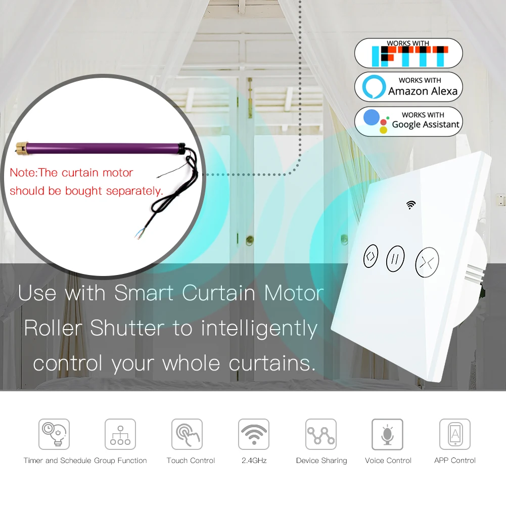 WiFi умный занавес слепой переключатель для электрического моторизованного туя занавес рольставни работает с Alexa Echo Google Home умный дом