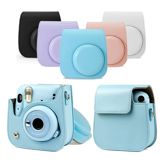 Funda transparente para cámara Fujifilm Instax Mini 12, bolsa protectora de  transporte con correa para el hombro, bolsa de almacenamiento de tres  piezas - AliExpress