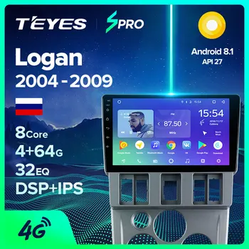 

TEYES SPRO For Renault Logan 1 2004 2009 Car Radio Multimedia Video Player Navigation GPS Android 8.1 No 2din 2 din dvd