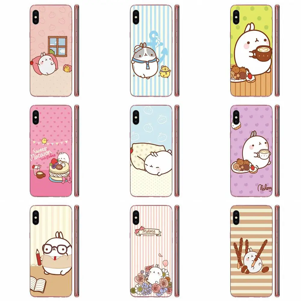 Molang Kawaii обои для HTC Desire 530 626 628 630 816 820 One A9 M7 M8 M9 M10 E9 U11 U12 Life Plus милые чехлы телефонов |