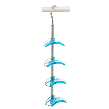 

Hanging Handbag Closet Organizer Purse Storage Hanger with 4 Hooks Hat Bag Strap Belt Clothes Rack Wardrobe Organizer Buckle