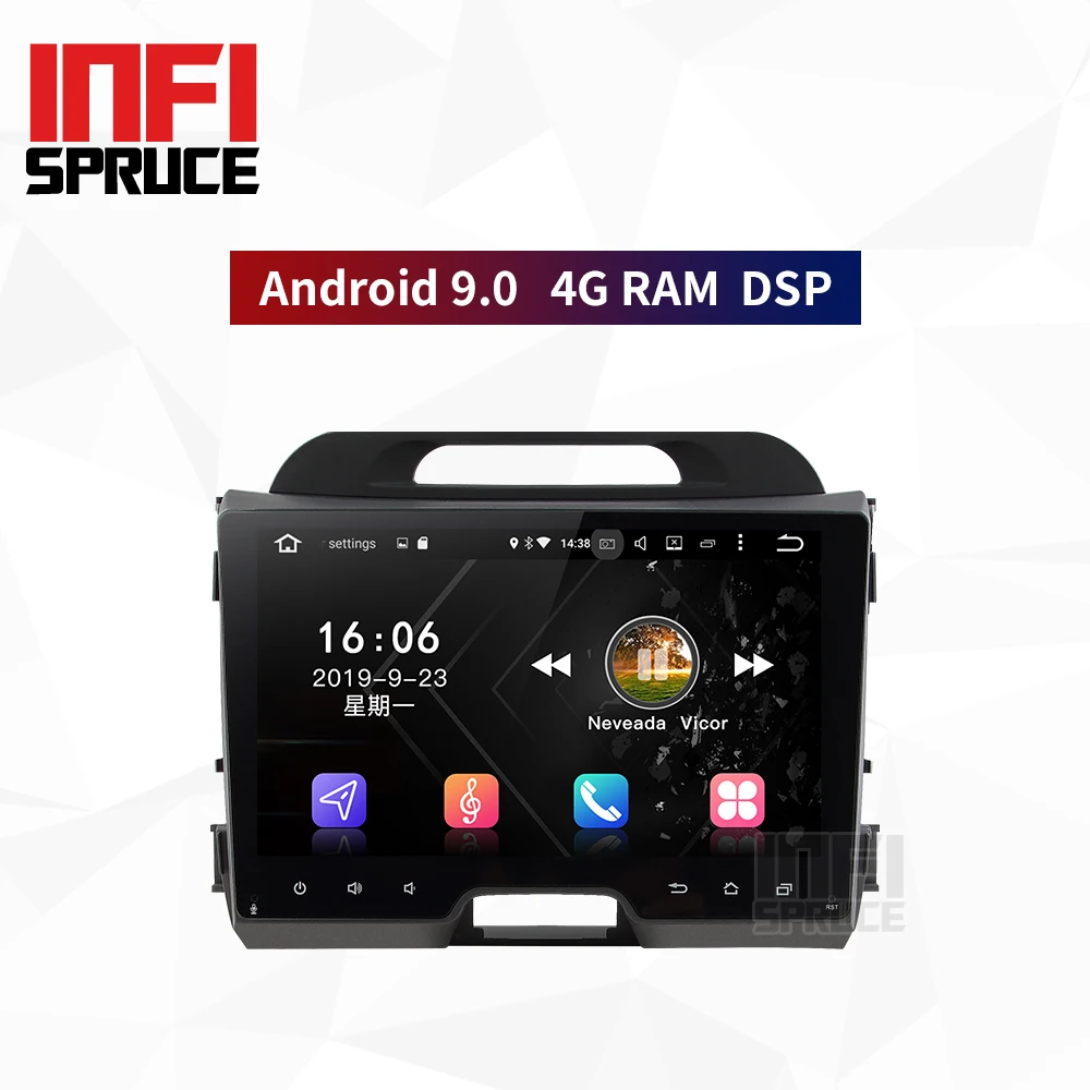 Автомобильный dvd-плеер DSP 9 0 для KIA sportage 2007-2010 2011 2012 2013 2014 2015 с радио стерео