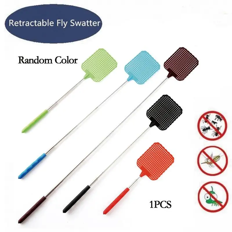 

Telescopic Extendable Fly Swatter Prevent Pest Anti Fly Reject Tool Killer Pest Swatter Beat Mosquito 28x10x8cm Plastic Ins G9Z4
