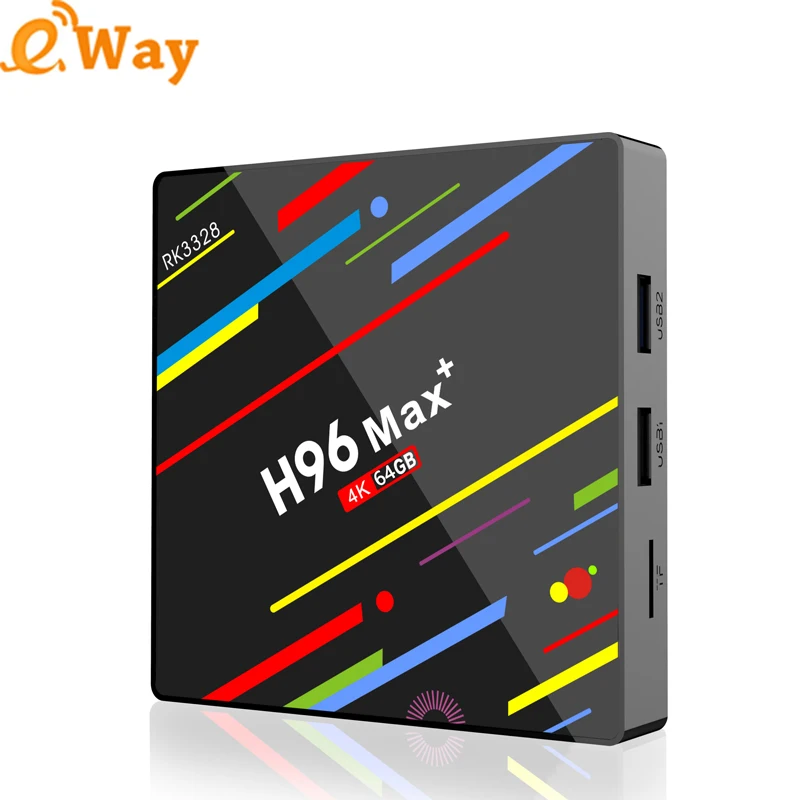 ТВ приставка H96 MAX PLUS RK3328 Android 9 0 4 Гб RAM 64 ROM телеприставка 2 4G/5G Wifi BT Smart media