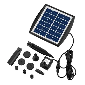 

New 2W Solar Fountain Ground Plug Fountain Garden Landscape Decoration Pump Garden Backyard Bird Bath Running Water Fountain Pum