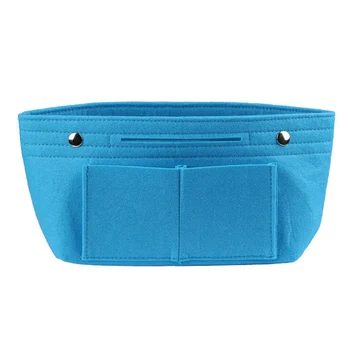 

Cosmetic Pouch Large Capacity Tidy Stationery Soft Multipurpose Storage Felt Liner Organizer Bag Insert Purse Flexible Travel