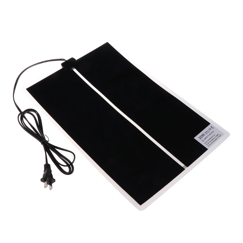 Estera de calefacción para mascotas, calentador para cama de anfibios, incubadora de reptiles, 100-120V, enchufe estadounidense, D0AC