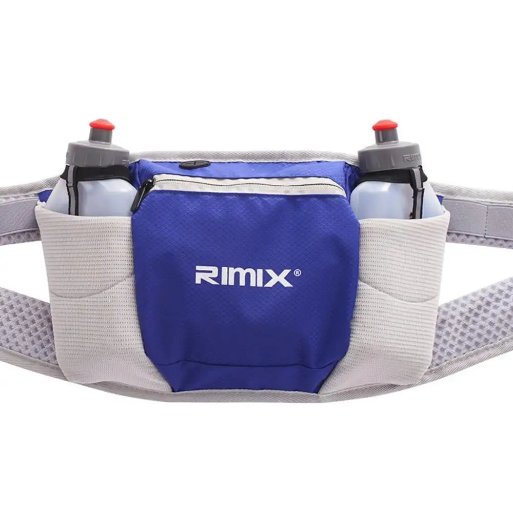 RIMIX Sport Running Belt Waterproof Large Capacity Jogging Waist Pack Double Pocket Water Bottle Bag Without Kettle