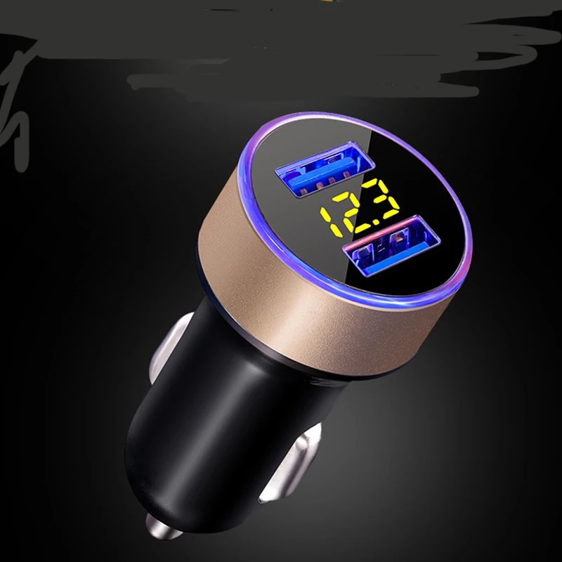 Universale Doppia Porta Usb Caricabatteria Da Auto Per Fiat Punto 500 Palio Argo Grande Panda Lifan X60 Cebrium Solano Nuovo Celliya Smily Geely