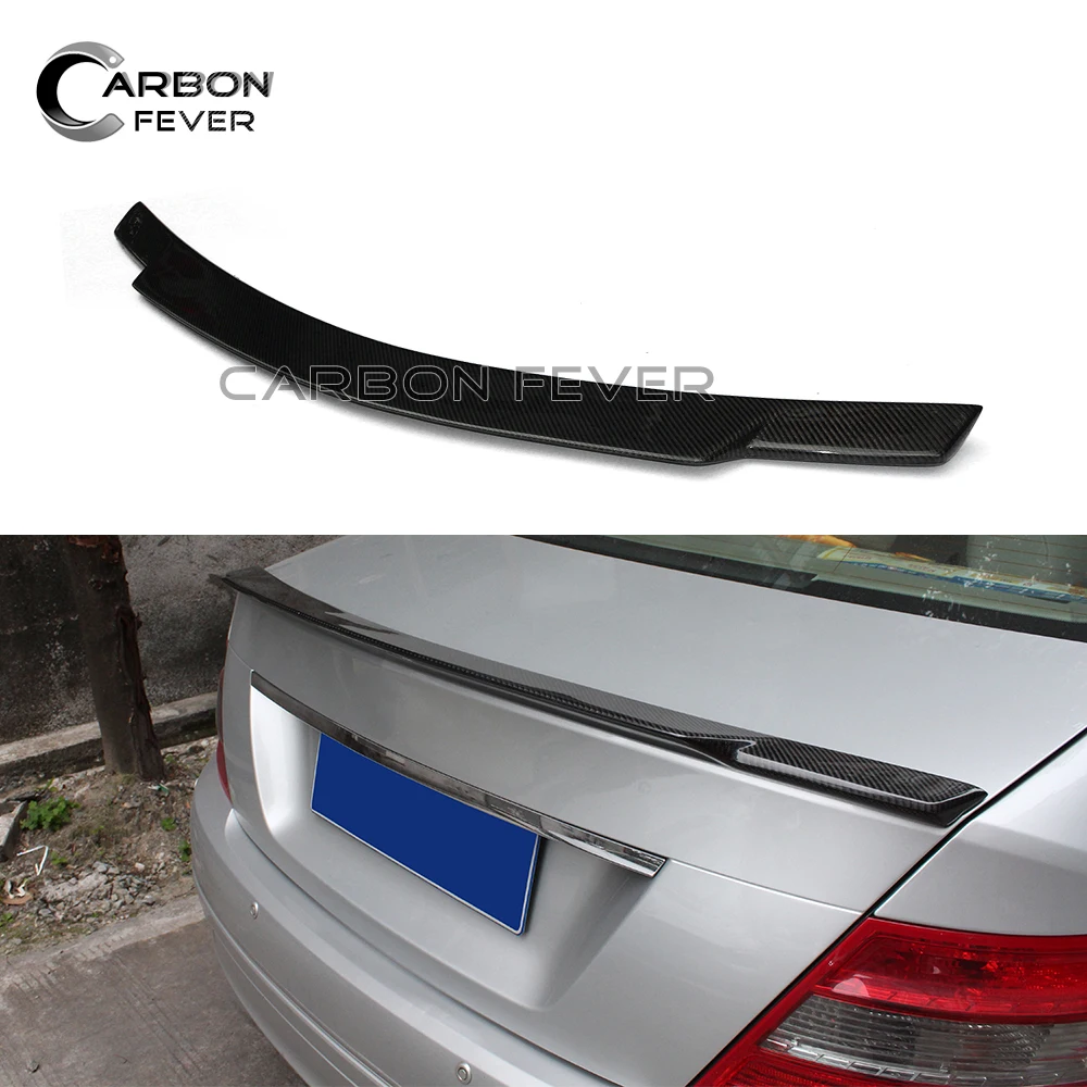 Задние Спойлеры на багажник для Mercedes C Class W204 спойлер из углеродного волокна