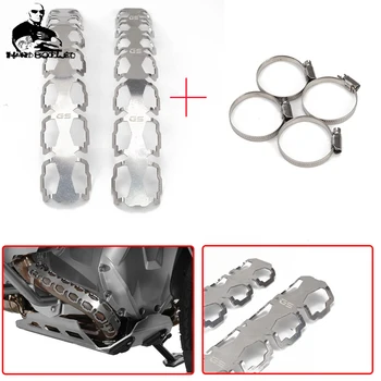 

Pair Motorcycle Exhaust Pipe Header Wrap Guard for BMW F800GS 700GS 650GS R1250GS R1200GS LC ADVENTURE Heat Shield Cover Guard