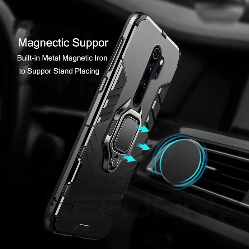 Cover For Xiaomi Redmi Note 8 Pro Case 128GB Ring Holder Magnetic Phone Case For Redmi 1 Cover For Xiaomi Redmi Note 8 Pro Case 128GB Ring Holder Magnetic Phone Case For Redmi 4