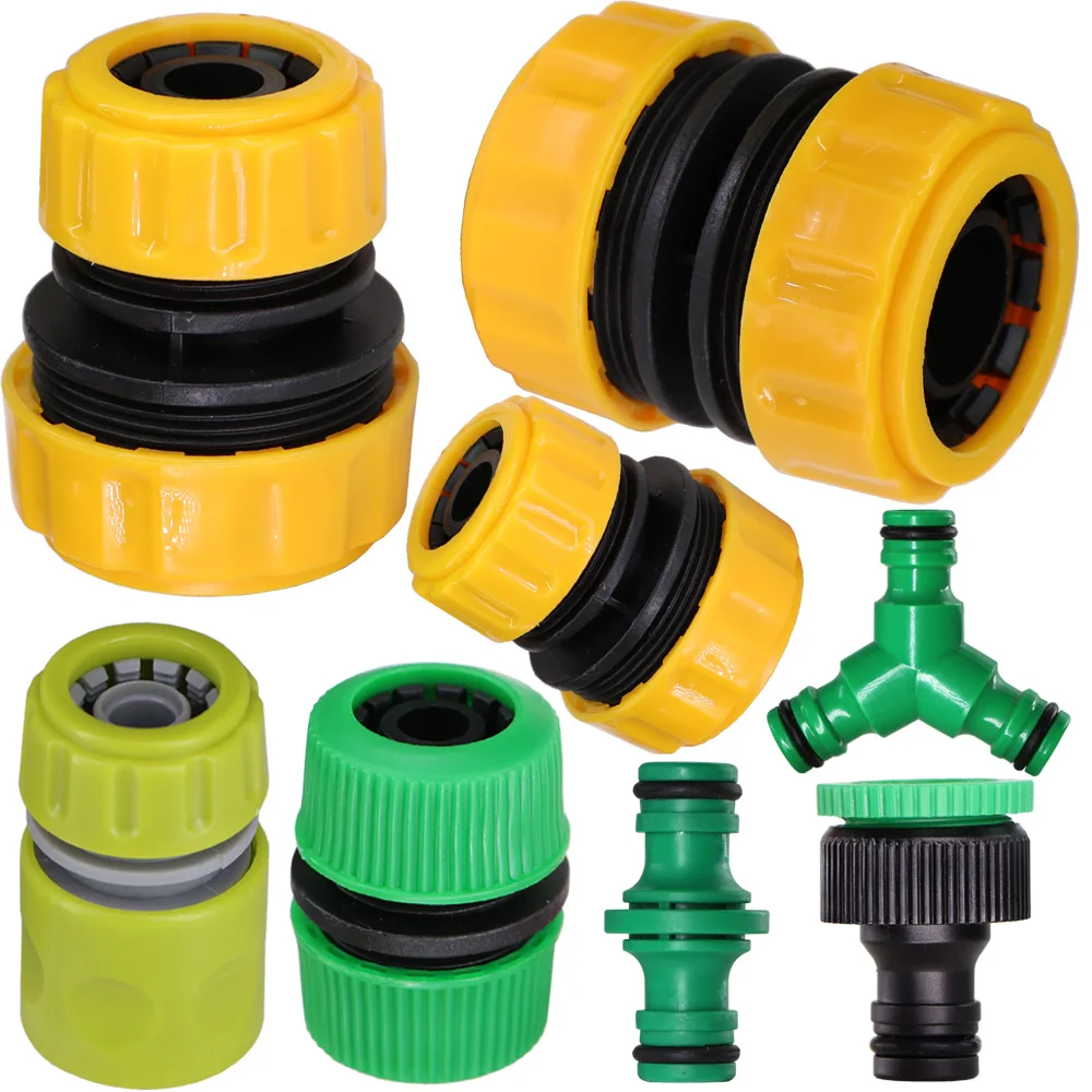 

1/2" 3/4'' 1" Garden Car Hose Quick Connectors Repair Damaged Leaky Water Tubeing Adapter PE Pipe Fitting Irrigation Tube Joints