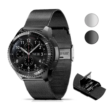 

Easy Install Milanese Loop Stainless Steel Watchband Quick Release Pin for Samsung Gear S3 Classic Frontier Wrist Bracelet