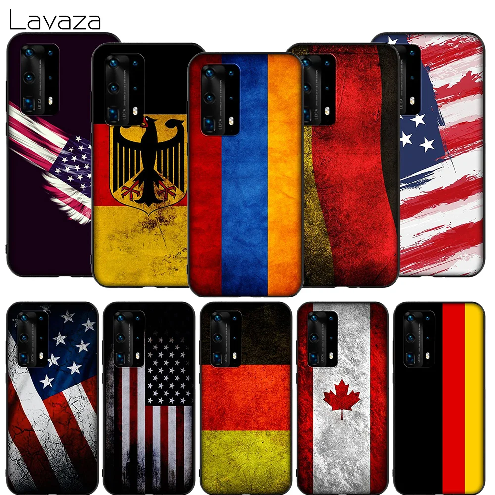 Чехол Lavaza с немецким флагом для Huawei P8 P9 P10 P20 P30 Y6 Y7 Y9 Lite Pro P Smart Nova 2i 3i Mini 2017