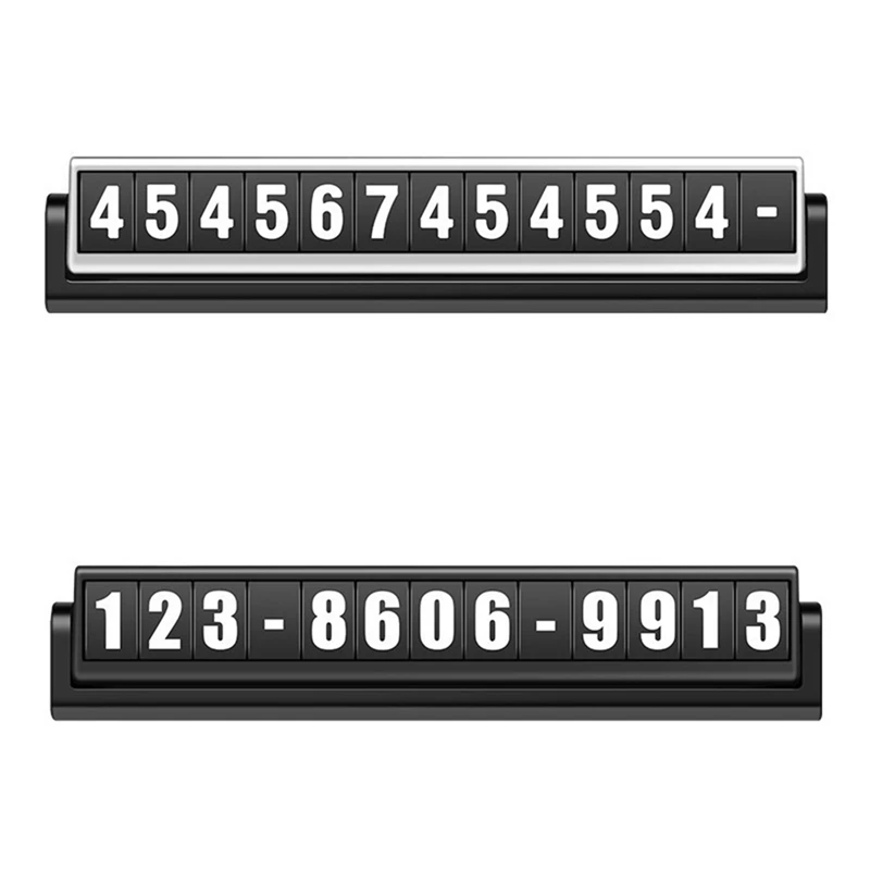 

Car Parking Card Luminous Phone Number Plate Stickers Night Light Temporary Car Park Stop In Car-styling Automobile Accessories