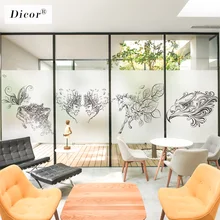 DICOR Фирменная художественная оконная пленка сплошной цвет эскиз животные креативная стеклянная наклейка BLT2206 стеклянная оконная пленка Личная стеклянная наклейка s