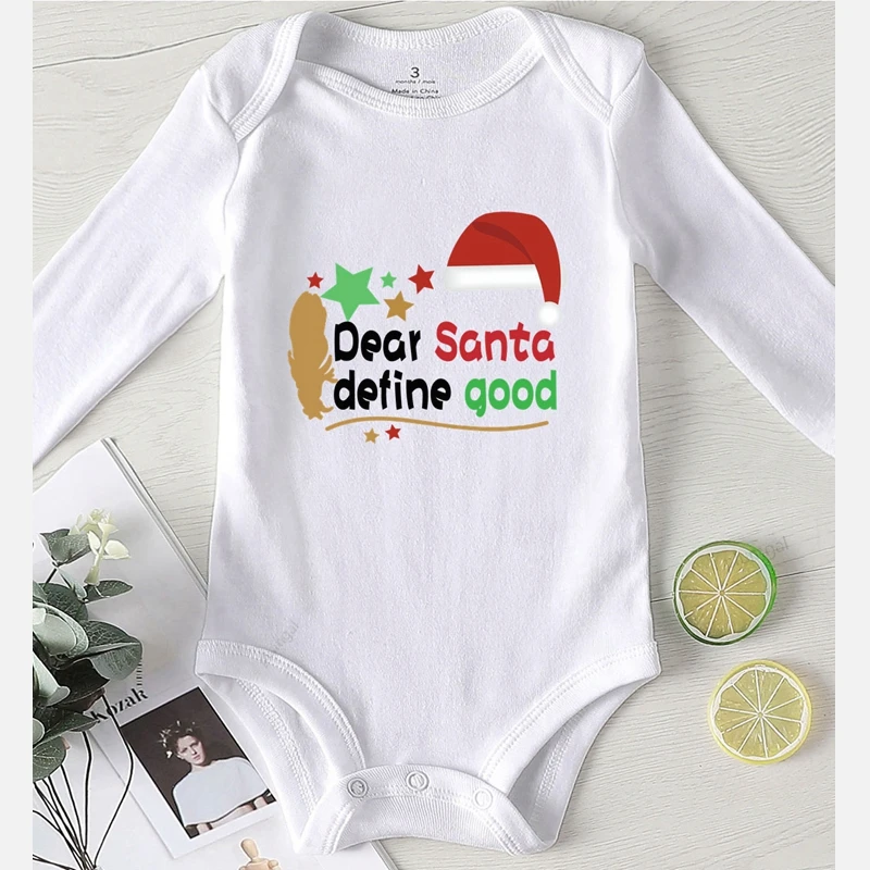 Dear Santa Define Good Christmas Infant Bodysuit  NB-24M 