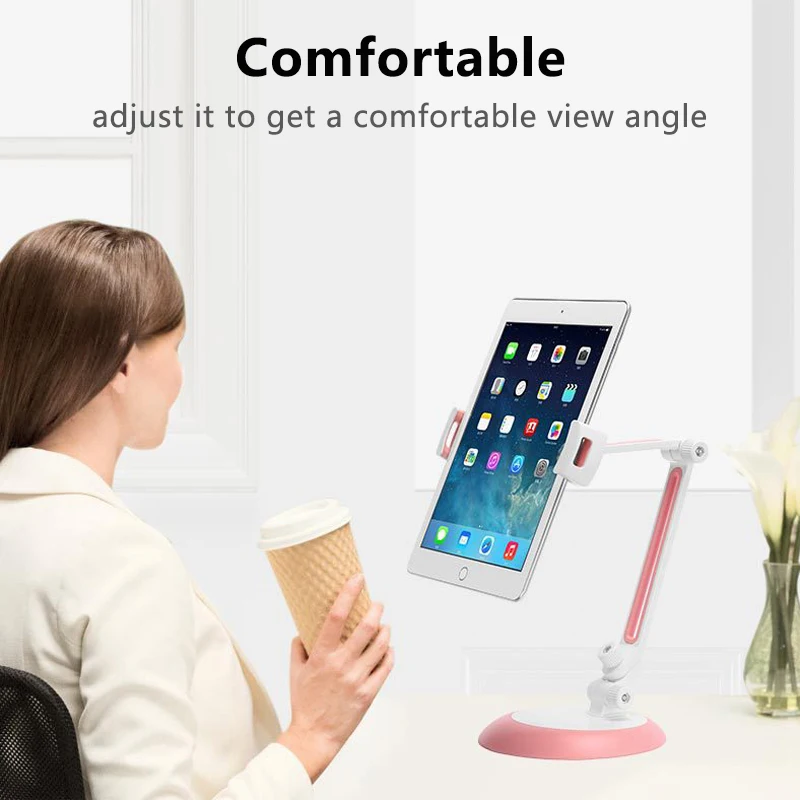 Для iPad Mini Air металлический алюминиевый сплав Подставка держатель настольный 4-1" гибкий Поворотный Кронштейн Поддержка Держатель для планшета