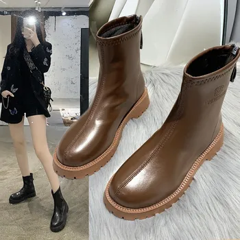 

shoes Women Hot Boots Leather Platform Fetish Stripper Short Ankle Boots Cheap Prom Chunky Low square High Heels Shoes