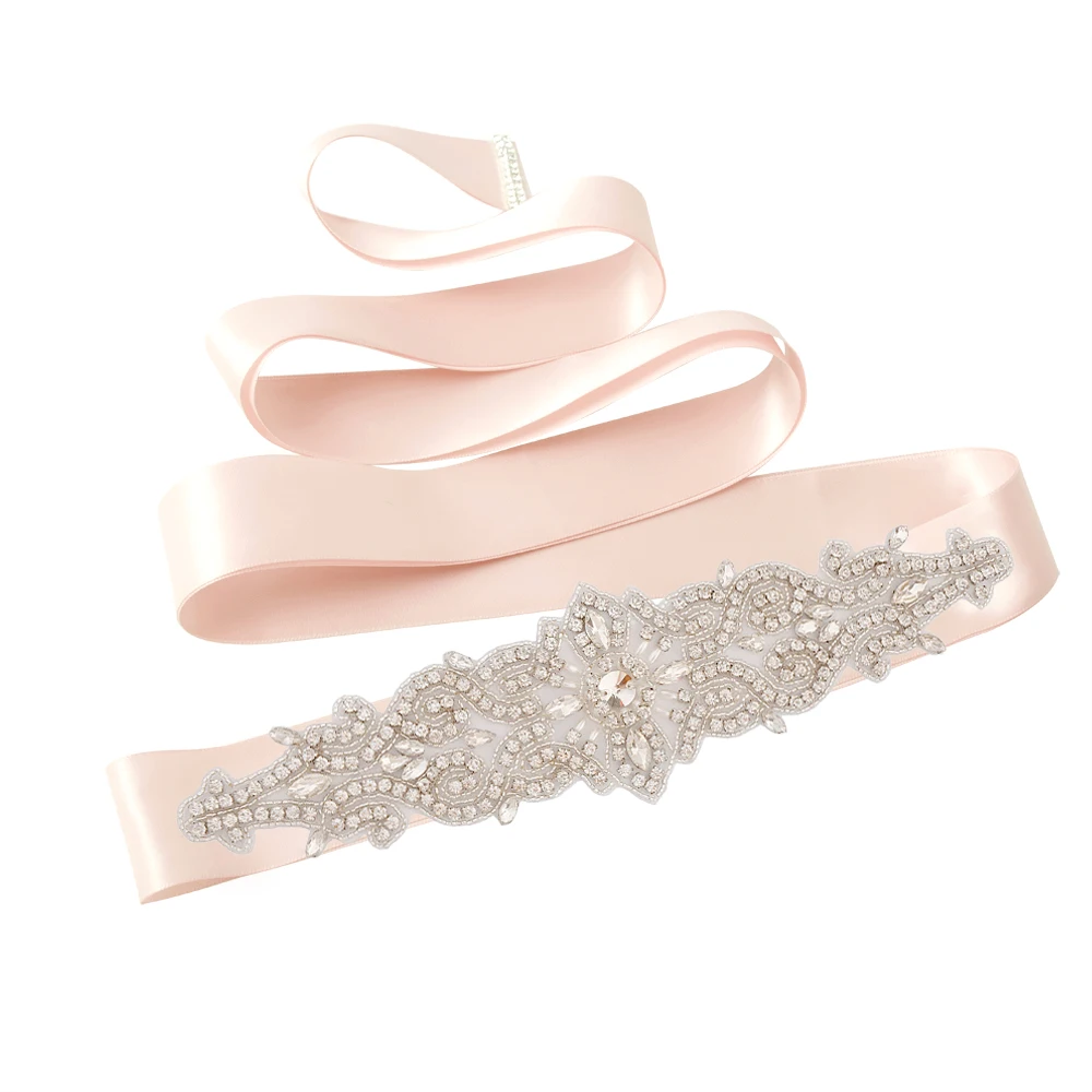 Baby pink S26 свадебные пояса - Цвет: Baby pink